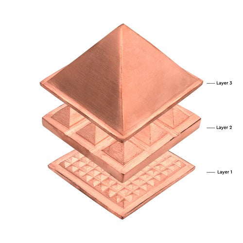 3 Layer Copper Pyramid (4x4 inches)
