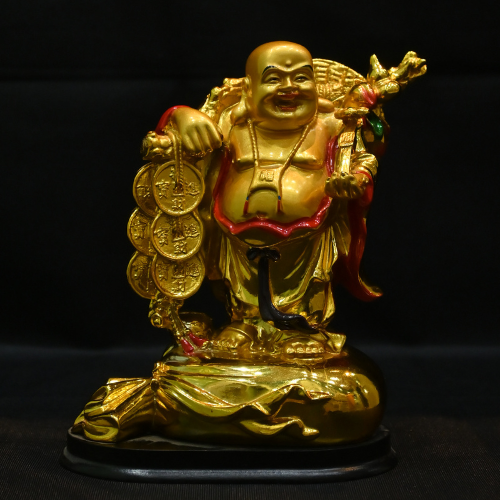 Vastu Laughing Buddha Statue (9 Inches - Polyresin) - Best Quality