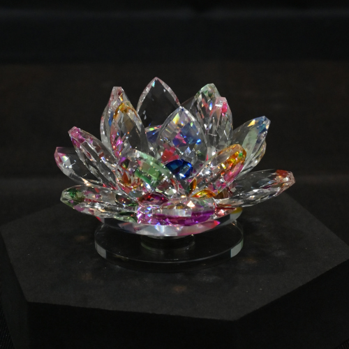 Crystal Multi Colour Lotus (Size 50)