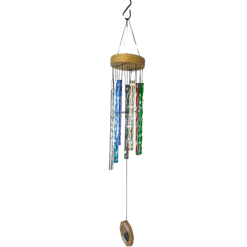 Wind Chimes (12 Inches)- Multi Color- 7 Pipe